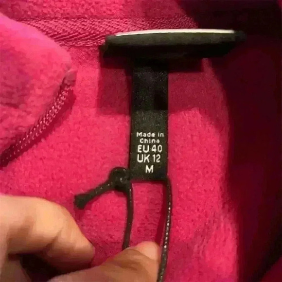 Bench Women's Purple Asymmetric Zip-Up Microfleece Jacket Size M - Picture 6 of 11